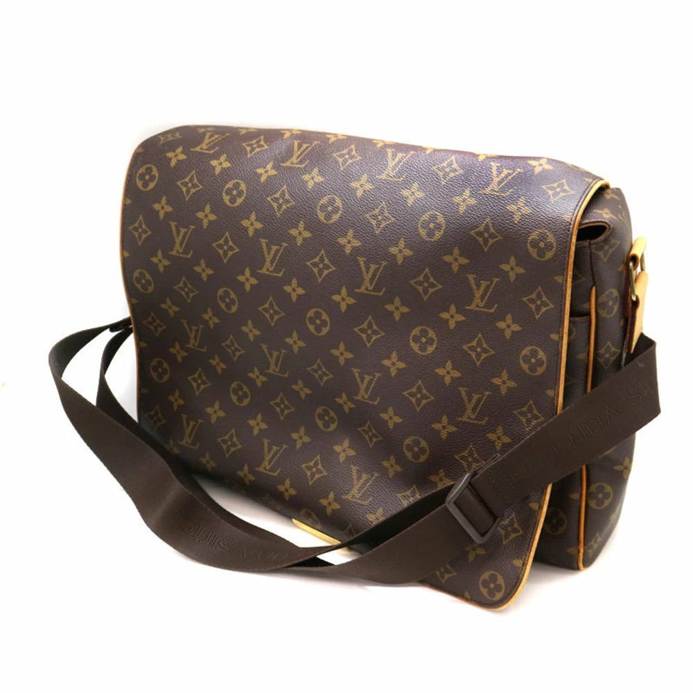 LOUIS VUITTON Abesses Shoulder Bag Monogram Canvas Brown